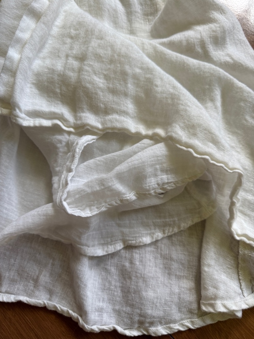 Brave+True Cream Linen Dress L - Picture 5 of 5
